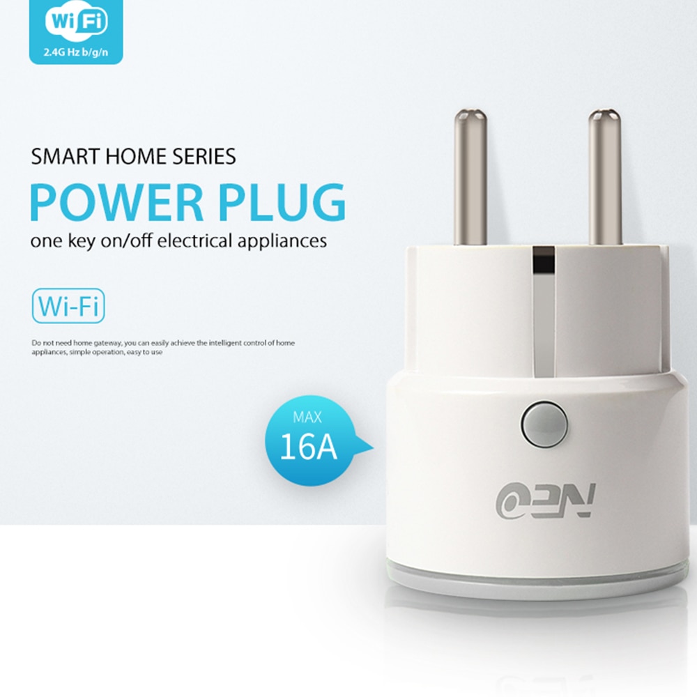 Neo coolcam nas -wr01w-16a wifi eu smart plug witte slimme draadloze eu plug wifi-serie slimme stekker