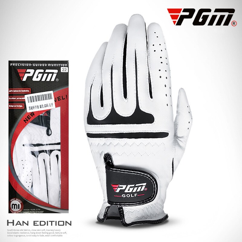 Äkta pgm golfhandske herrhandskar vänster & höger golfsporthandske mjuka ventilerande gants de accessoarer