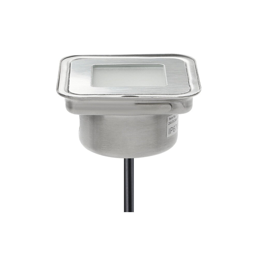 Iluminación empotrada para exteriores, IP67 DC12V 0,6 W, luz decorativa para jardín, adoquines LED SMD, lámparas de escalera con caja de inserción
