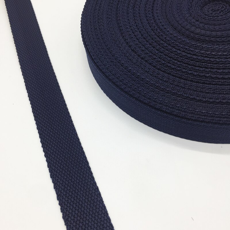 5 Yards 1 &quot;(25mm) Navy Blue Kleur Strap Nylon Knapzak Strapping Naaien Tas Riem Accessoires: Default Title