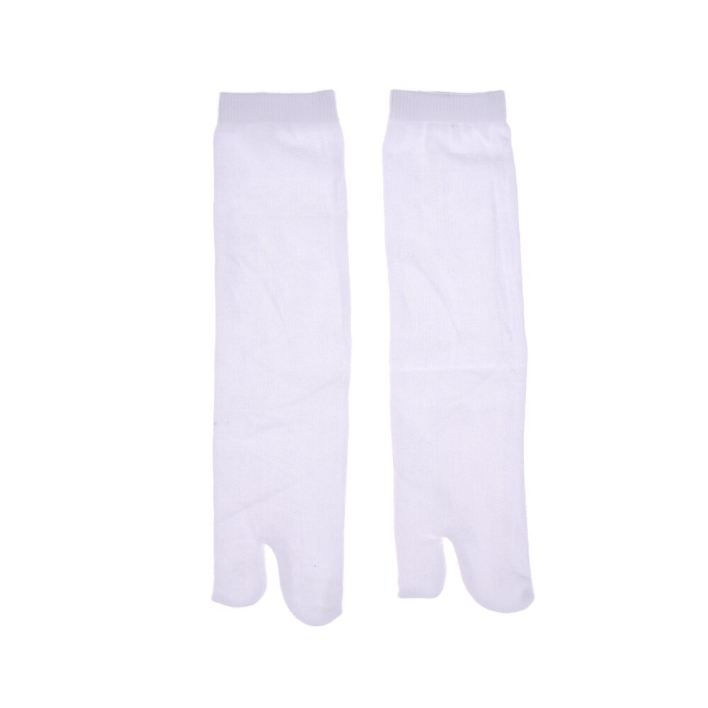 Calcetines tobilleros de estilo Kimono japonés para hombre y mujer, calcetín Unisex de , con punta dividida, 1 par: white