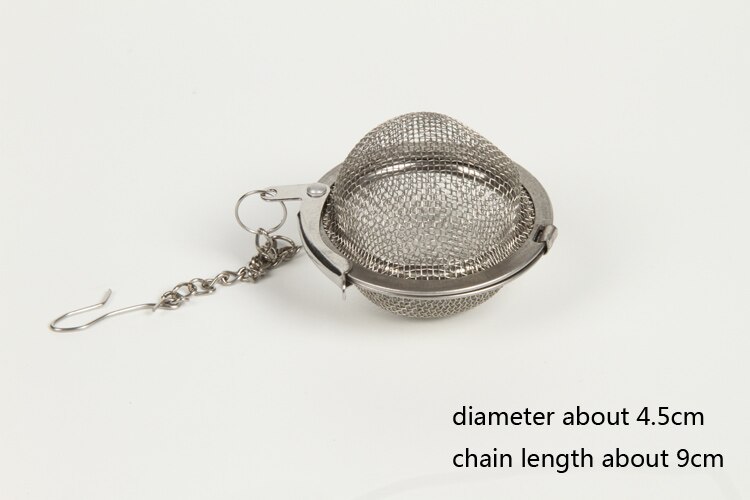 1pcs Stainless Steel Sphere Locking Spice Tea Ball Strainer Mesh