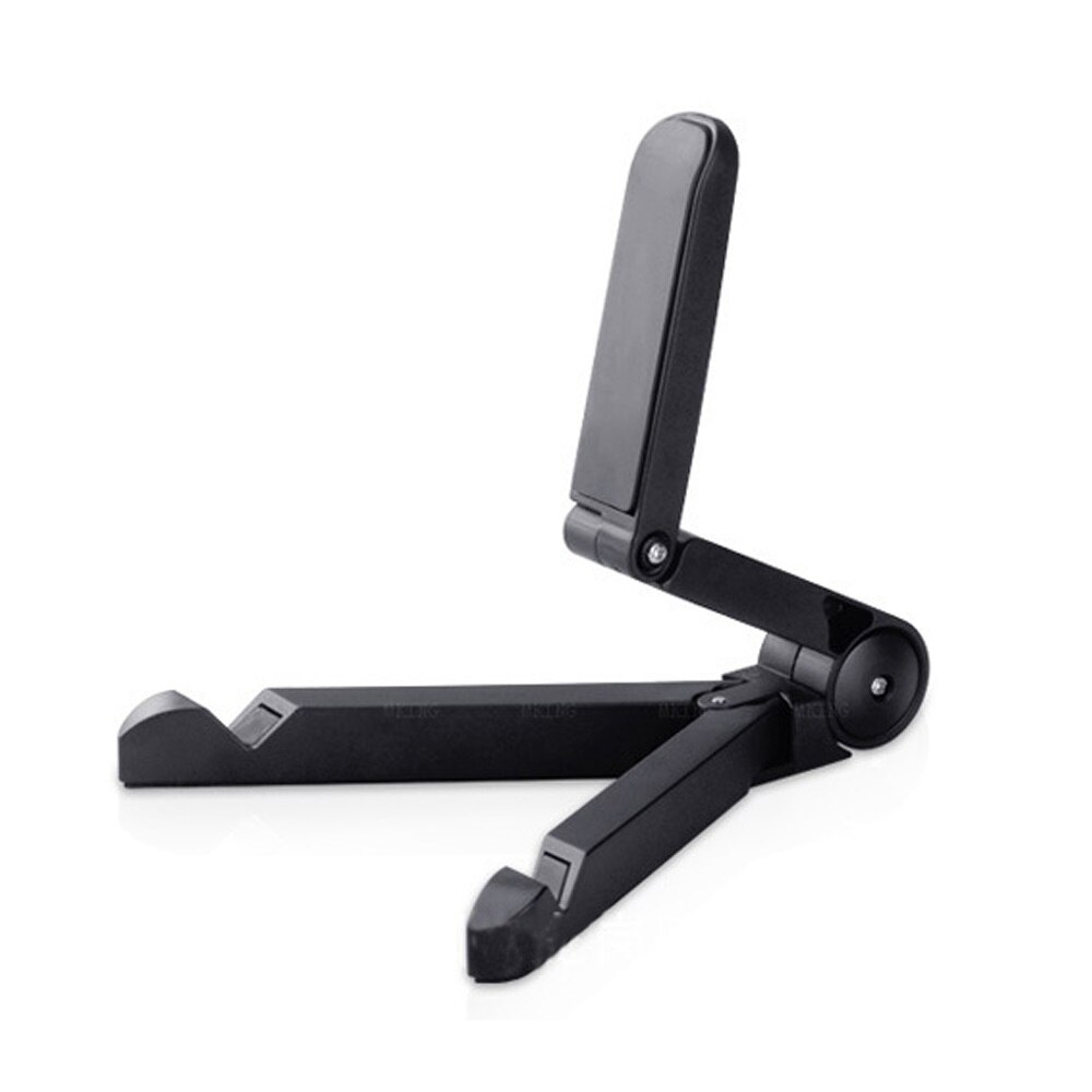 Supporto da scrivania portatile universale con supporto per Tablet supporto da scrivania regolabile per iPad air Xiaomi Samsung supporto flessibile pieghevole per telefono cellulare: Black