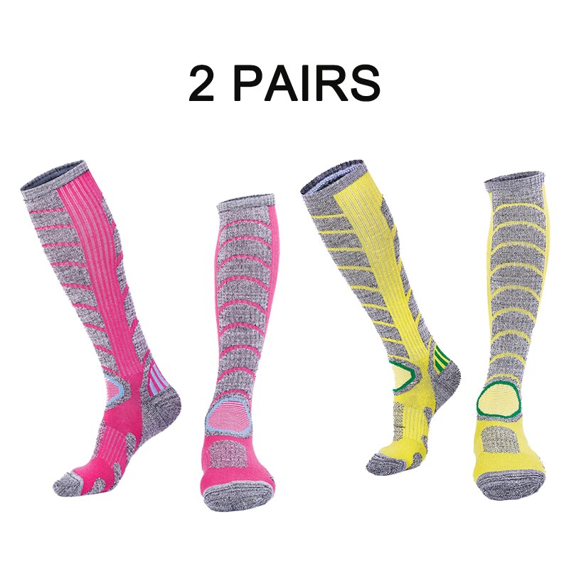 X-TIGER Women Winter Ski Socks Warm Thermal Thicken Cotton Sports Snowboard Cycling Running Skiing Socks Thermosocks Leg Socks: N-HXW-0303-2T