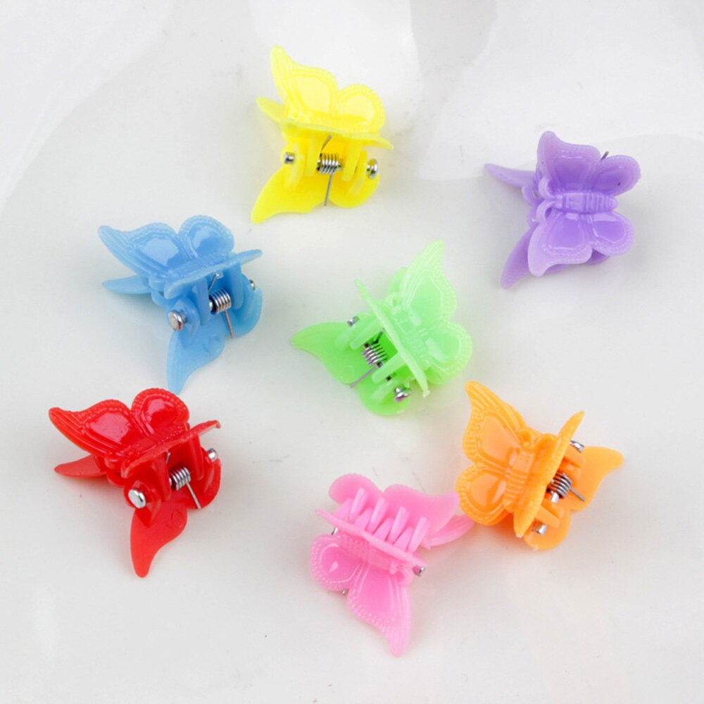 Hair Clips Mini Claw Clip Accessories For Girls 100Pcs Sunflower,Butterfly,Scallop,Square