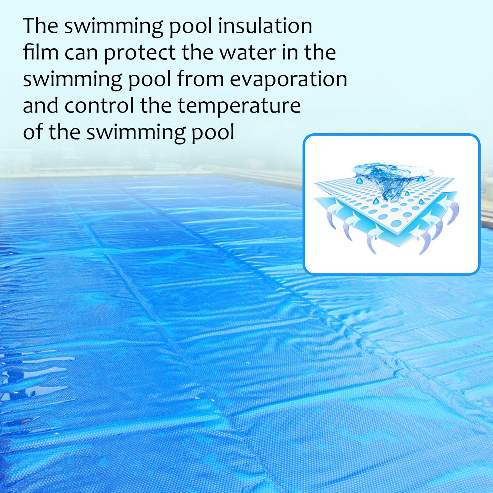 Rectangular Swim Pool Cover Thermal Pools Rectangular Pool Protection Cover Collapsible