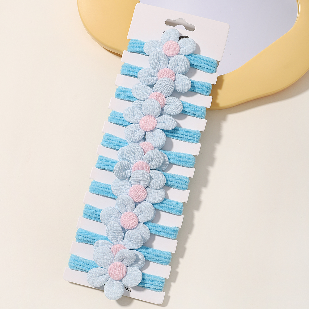 Anneau de cheveux avec nœud doux pour bébés filles, 10 pièces, bandes élastiques en caoutchouc, accessoires pour cheveux pour enfants, cravate, support queue de cheval, coiffure