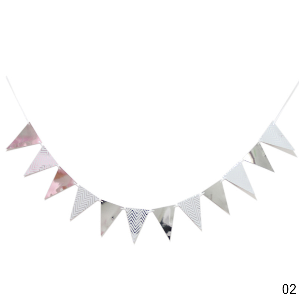 Gold Pink Board Garland Banner For Bride To Be Bridal Shower Birthday Party Decoration Kids Room Decor Congratulations Banner: 3M-Triangle 02
