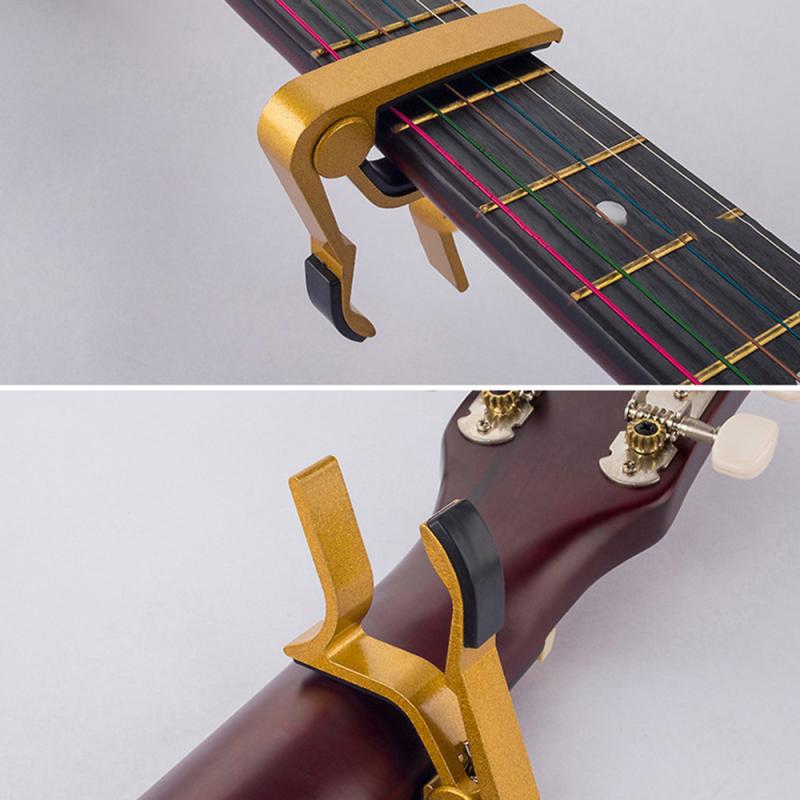 Universal capo guitar tilbehør hurtig skift klemme nøgle aluminium legering metal akustisk klassisk guitar capo til guitar dele #ed