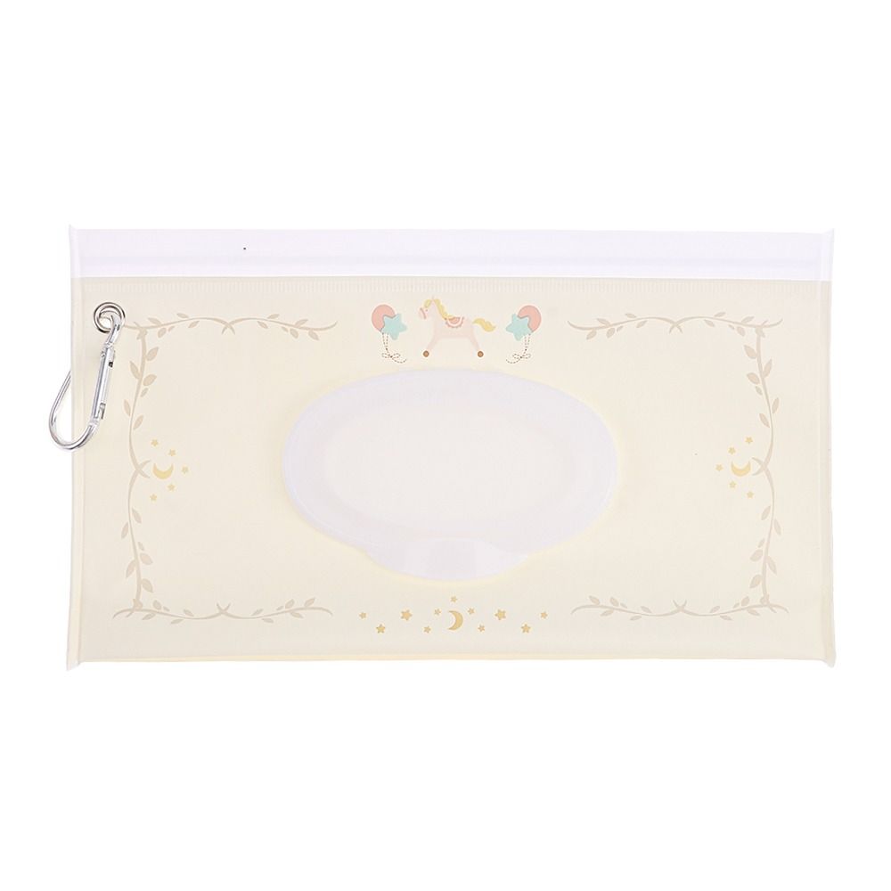 Eva Baby Nat Doekje Draagbare Gesp Doekjes Houder Case Flip Cover Snap-Strap Herbruikbare Navulbare Natte Doekje Buitensue Doos: Paars