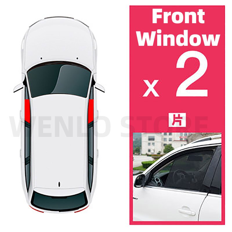 WENLO 2Pcs Magnetic Car Front Side Window Sunshade For Mazda CX-3 CX-4 CX-5 CX-7 CX-8 CX-9 CX 3 4 5 7 8 9 sun protector curtain