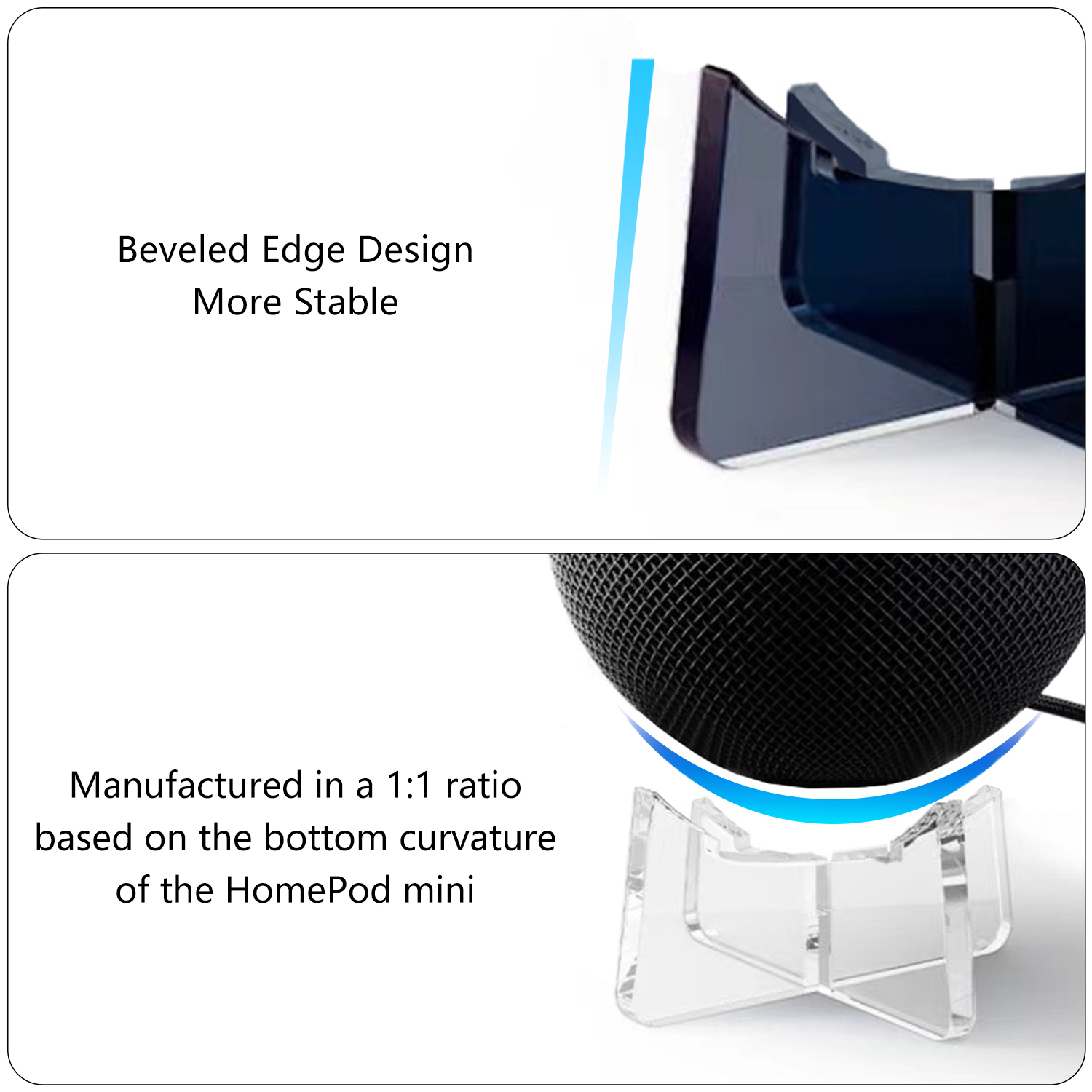 Stand for Apple HomePod mini Acrylic Material Exquisite Tabletop Holder for Apple Homepod mini Speaker Support