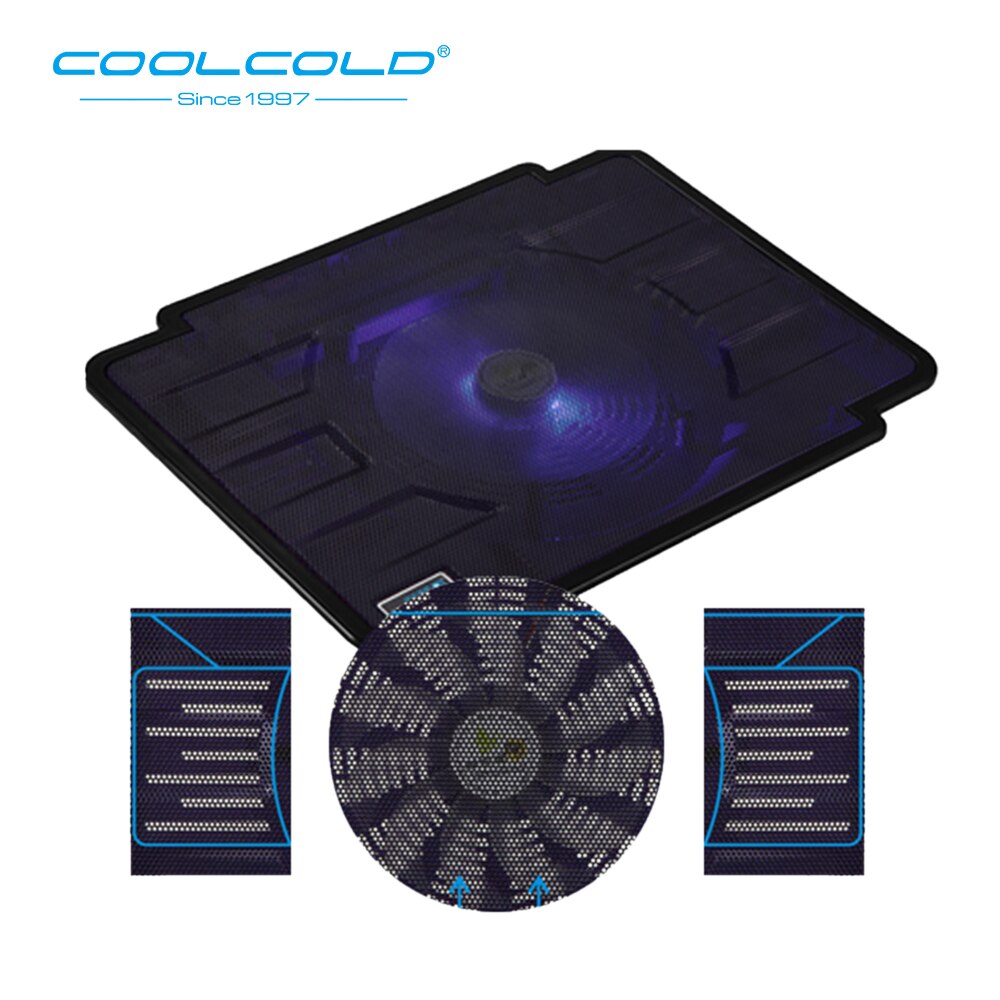 COOLCOLD Leichte Laptop Cooling Pads USB Einzel Fans Super Cool 5 V DC Notebook Kühler Pad für 14 15,6 zoll laptop Notebook