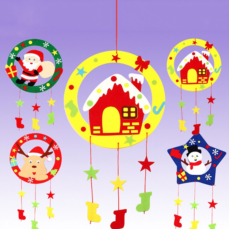DIY Christmas Wind Chimes Kits Educational Toys Craft Kits Xmas Decoration DIY Wind Chimes For Kids Child