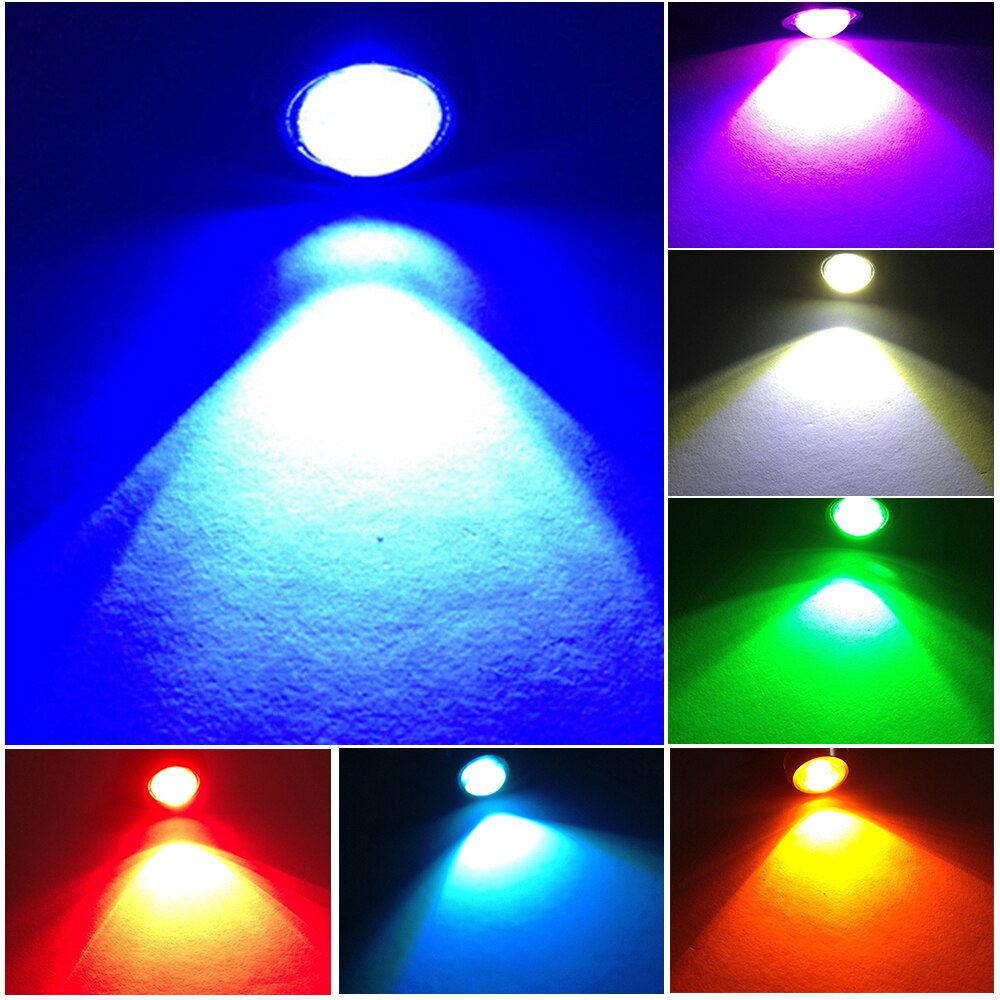 4-Pack 18mm Eagle Eye LED Fog Lights – White 12V 1.5W DRL Backup Bulbs For Cars, Trucks, Motorcycles