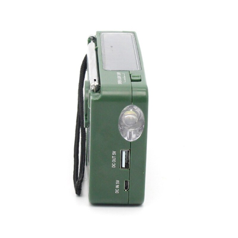 Portatile sono FM Radio dinamo Mano di Emergenza A Manovella Radio Solare con 500MAh di Potere ah CONDOTTO LA Luce di Allarme di sos per il Campeggio all'aperto
