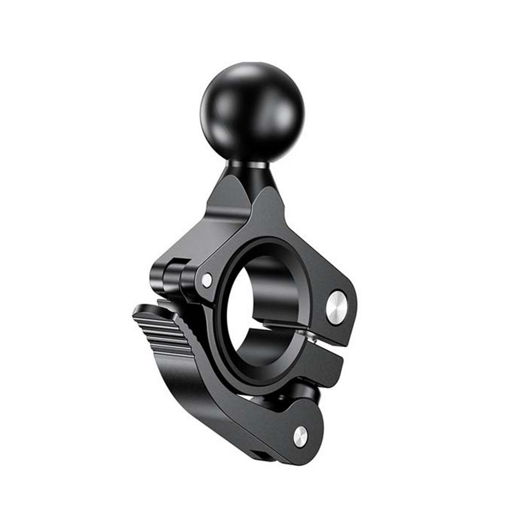 Soporte de bola de goma de 1 o 1,5 pulgadas para motocicleta, Base de montaje redonda o cuadrada de aluminio para Gopro y Garmin: Color gris