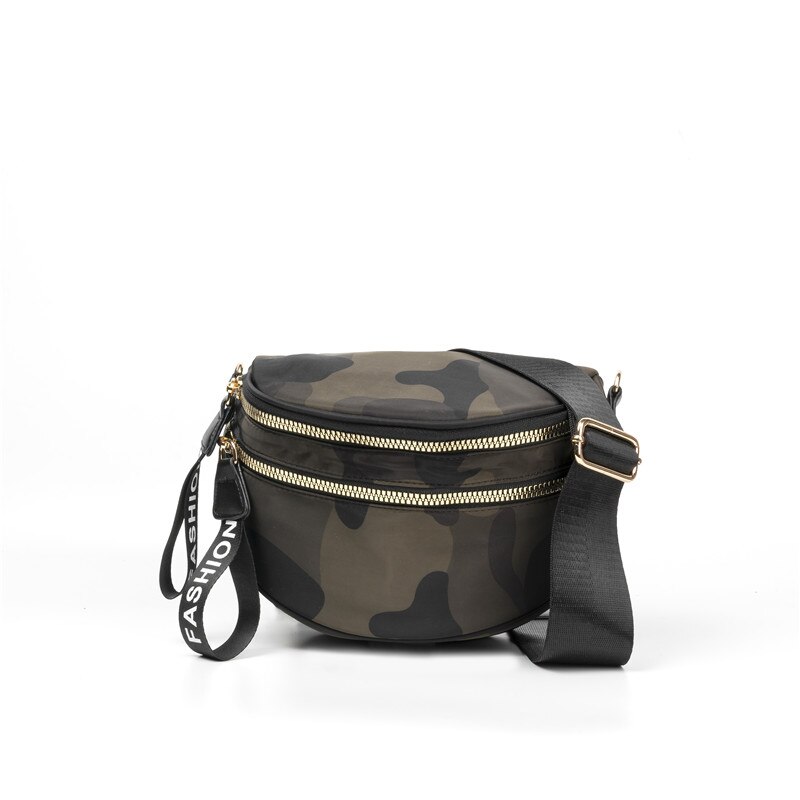 Vento Marea Crossbody Tassen Voor Vrouwen Brede Band Borst Tas Over De Schouder Stijlvolle Vrouwelijke Zwarte Messenger Purse & handtassen: Camouflage