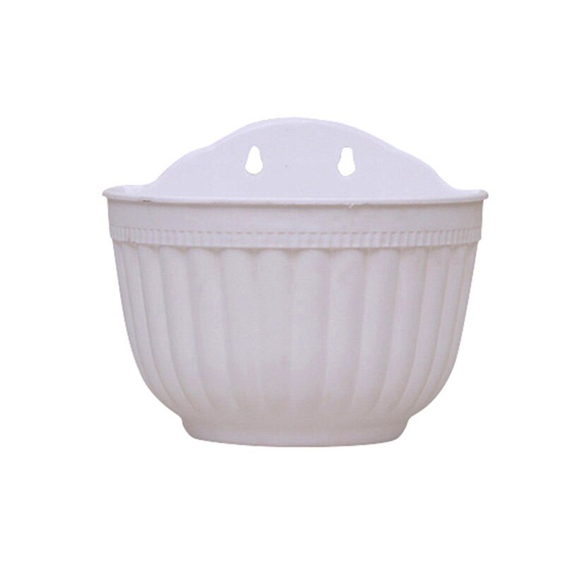DIY Garden Hanging Planters Wall Baskets Pot Hanging Basket Flower Pot Plastic Flower Pots: W