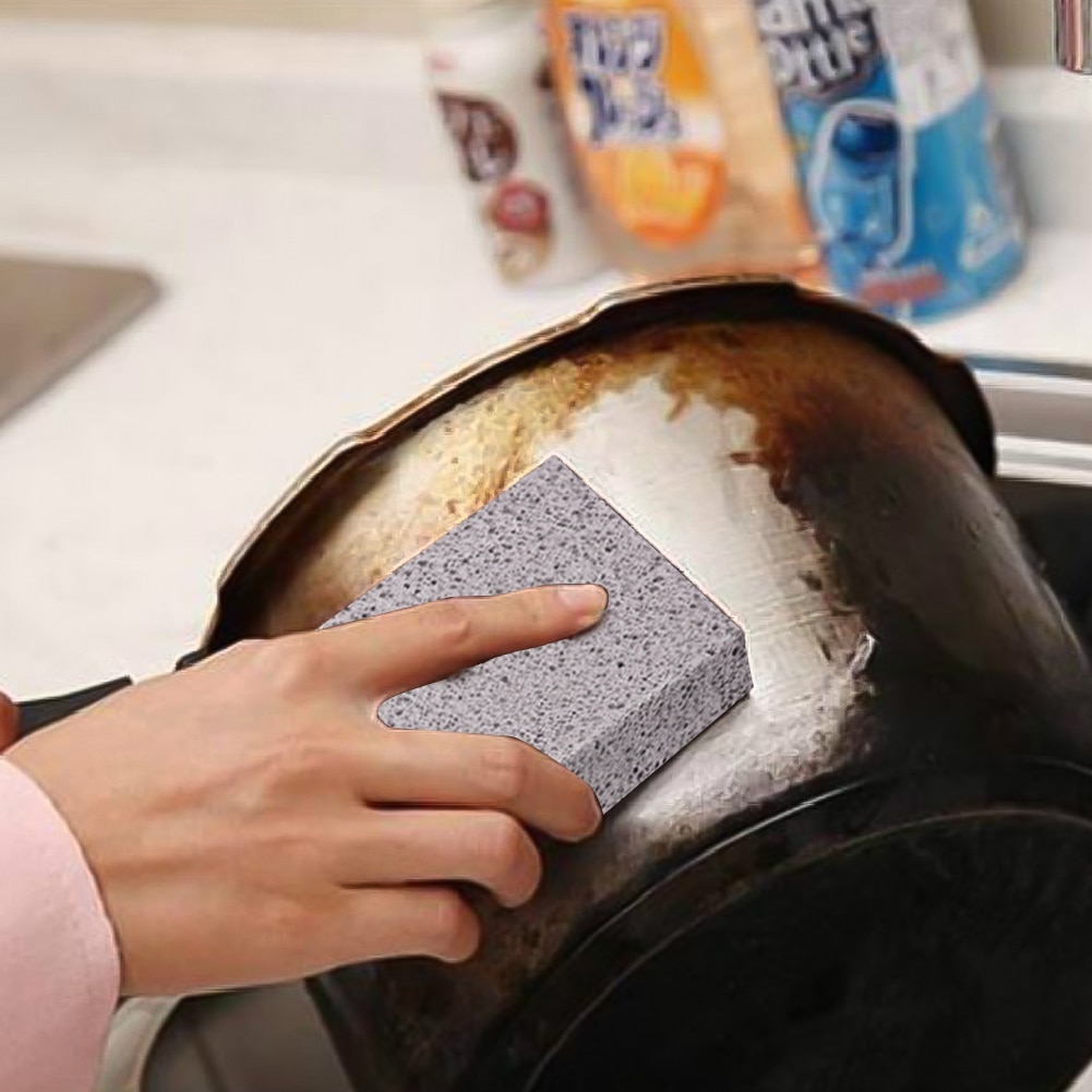 2PCS BBQ Grill Cleaning Brick Griddle Pumice Stone Rack Cleaner Kitchen Gadgets Accessories Camping Convenient Tool