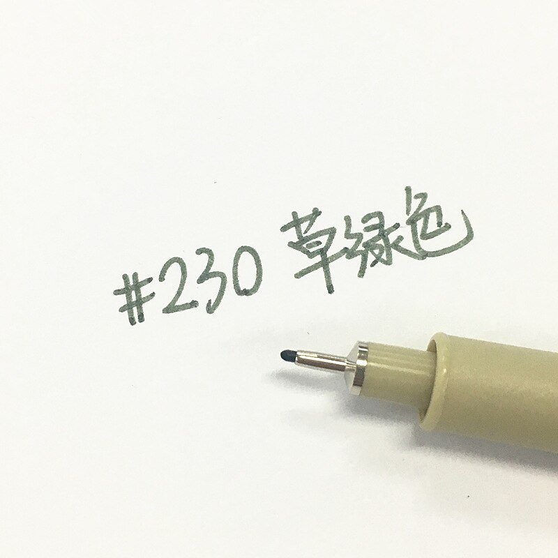 LE 0.45mm Art Markers Porous-Point Pens Student School Painting Line Drawing Colors Fineliner Sketch Pens Art Supplies: 05 Dark Green