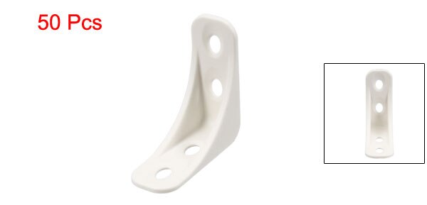 uxcell 20-100 Pcs Shelf Cabinet Door Plastic Corner Braces 36x24x24mm 39x39x16mm Angle Brackets 90 Degree Right Angle: 50Pcs 39x39x16mm