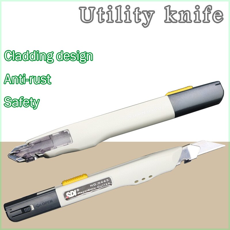Utility Knife Box Cutter Knives Japanese Stationery Knife Precision with Blades Paper Cutter Metal Work Art Knife