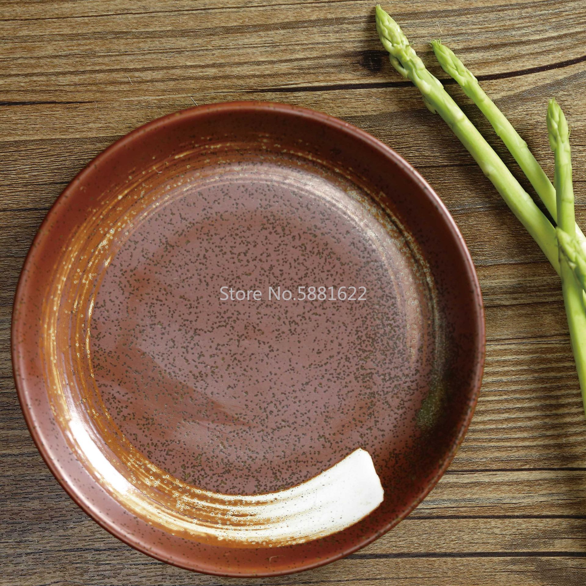 Japanese Traditional Style Ceramic Dinner Plates Porcelain Dishes Saucer plate Sushi plate Rice Noddle Dinnerware