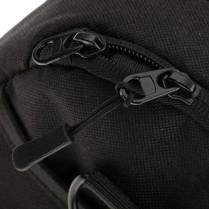 10 skridsikker lynlåsaftrækker, lynlås, forlænger med lynlås, praktisk og robust til rygsæk, jakke osv. - sort