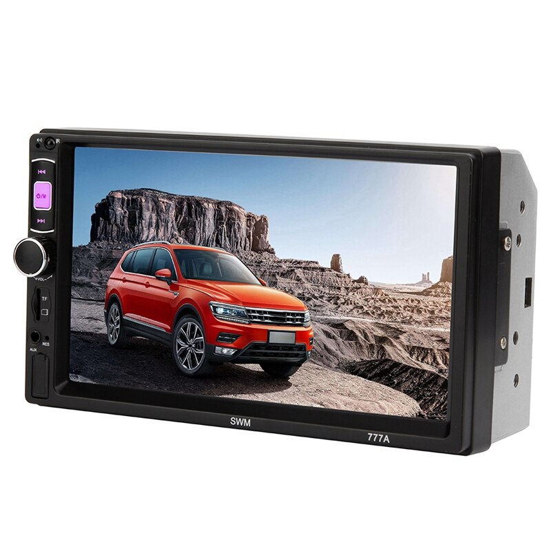 Swm 777A 2Din 7 Inch Press Sn Car Stereo Mp5 Player Fm Radio Aux Bluetooth Video Media Player Support Mirror Link Reverse Im