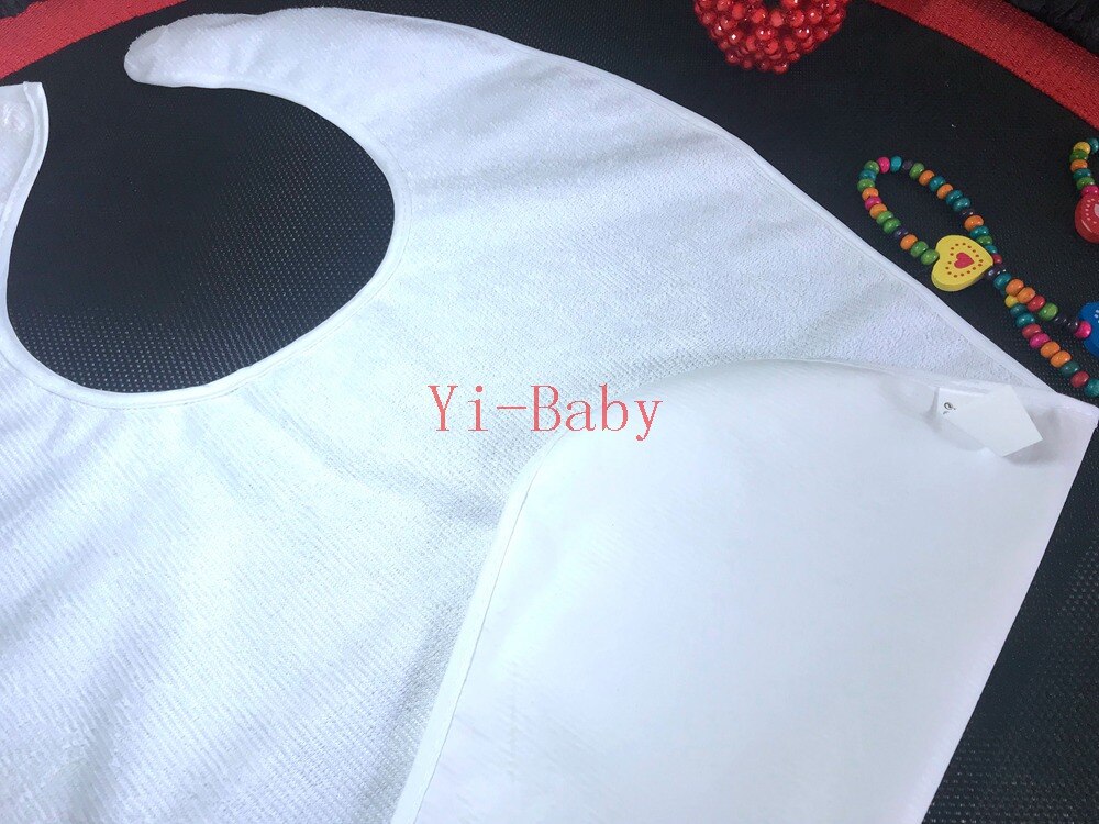 YB0022 lingettes imperméables pour bébés | Serviettes de saliva pour nourrissons 12 pièces/ensemble bavoir blanc pour adultes,