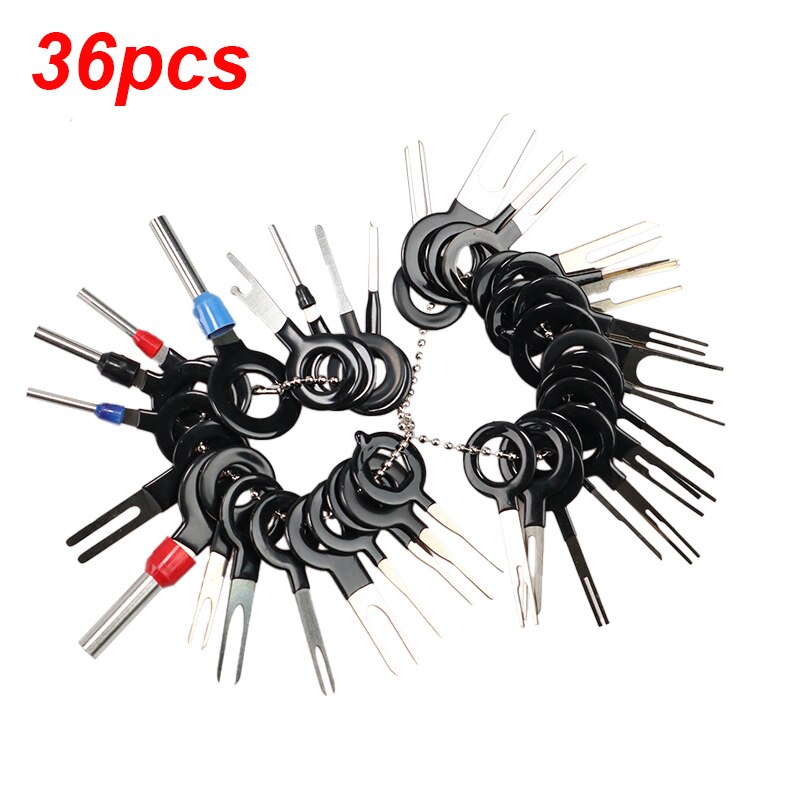 3/11/26/36Pcs Car Terminal Removal Tool Wire Plug Connector Extractor Puller Release Pin Extractor Kit for CarPlug Repair Tool