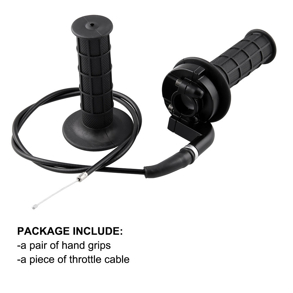 Hand Grip met Gashendel 7/8 110-250CC Motorfiets Grips met Twist Kabel Handvat Throttle Clamp