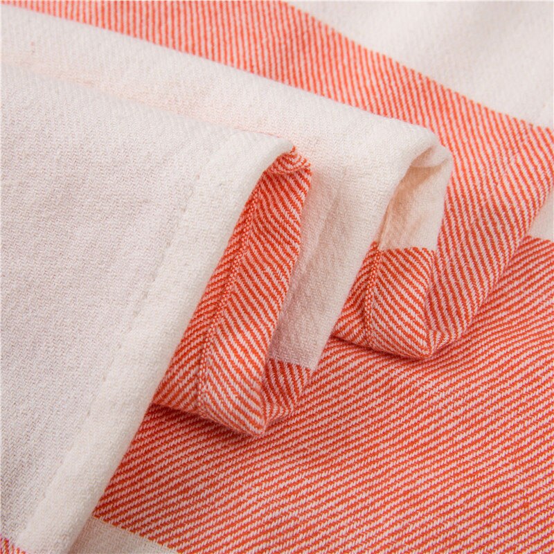 Gestreepte Katoenen Turkse Sport Badhanddoek Met Kwasten Reizen Gym Camping Bad Sauna Beach Gym Zwembad Deken Absorberende Easy Care