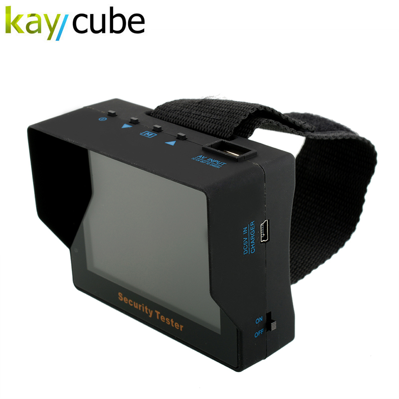 Kaycube ranneke kannettava 3.5 "tft lcd cctv turvallisuus videokamera testaaja testi monitori rakennettu -in 2200 mah litiumakku pal/ntsc