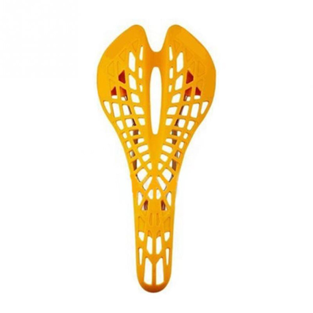 Ultralichte Shockproof Spider Web Mtb Fiets Seat Hollow Zadel Kussen: Oranje