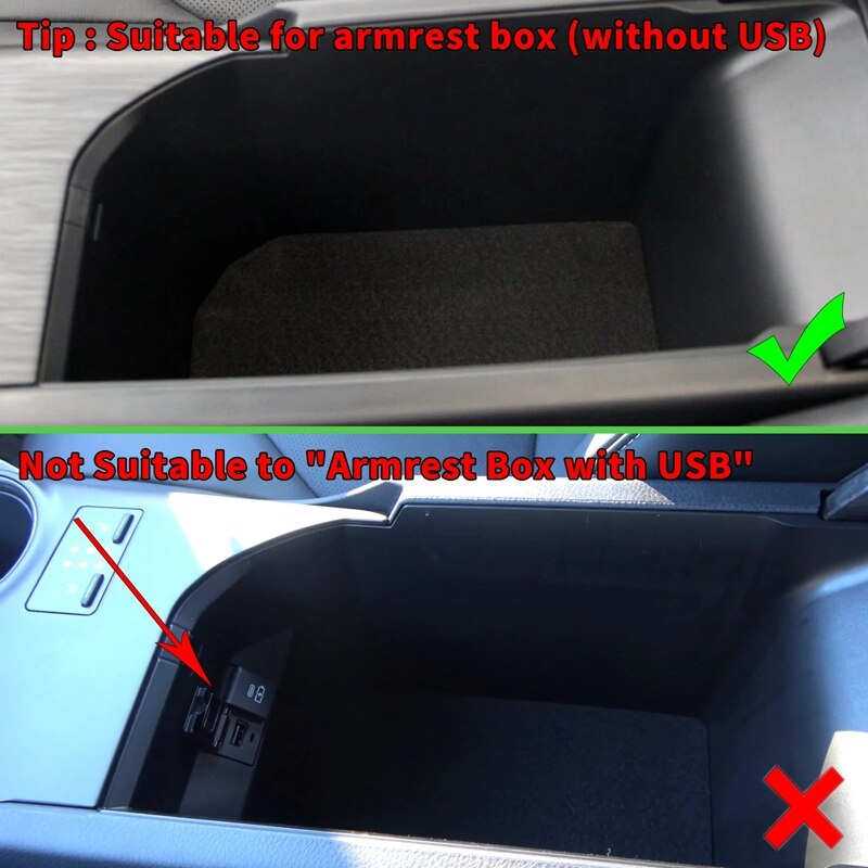 AU05 -Car Security Safe Lock Password Keyless Box Armrest Storage Accessories Fit for Toyota CAMRY -