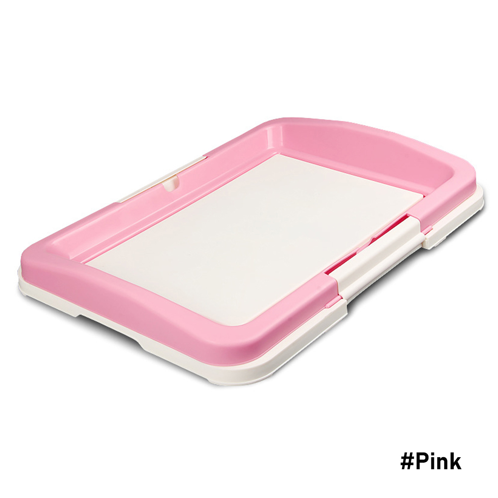 Portable Dog Training Toilet Indoor Dogs Potty Pet Toilet For Dog Cats Washable Cat Litter Box Puppy Pad: Pink