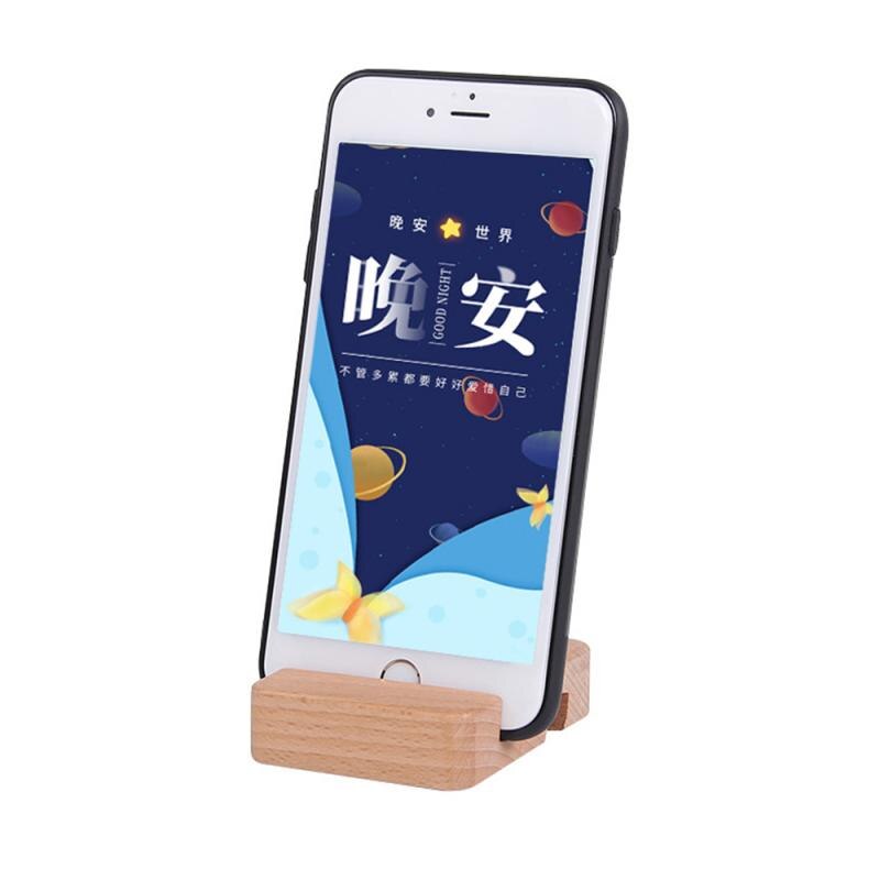 Support de téléphone portable Simple universel pour IPhone Samsung support de tablette support Double fente support de bureau en bois