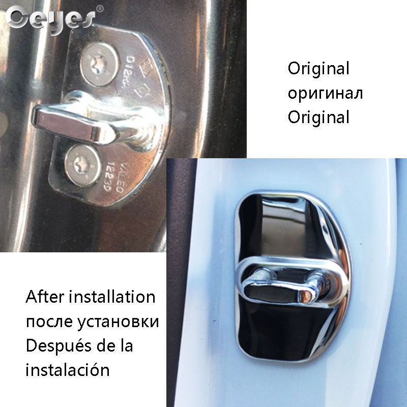 Ceyes Auto Accessoires Auto Protect Deurslot Cover Voor Renault Scenic Captur Megane 2 3 4 Duster Fluence Clio Kadjar auto Styling