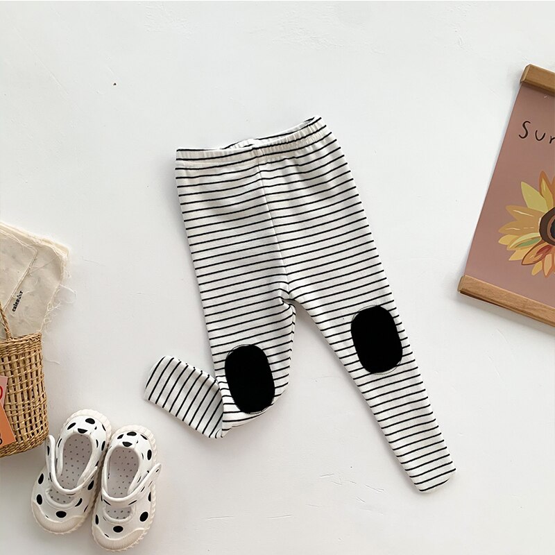 Neue Frühjahr und Herbst Baby Gamaschen Gestreiften Gamaschen Gamaschen Knie schleichend Gamaschen Komfortable Koreanische Weibliche Baby Jungen Hosen