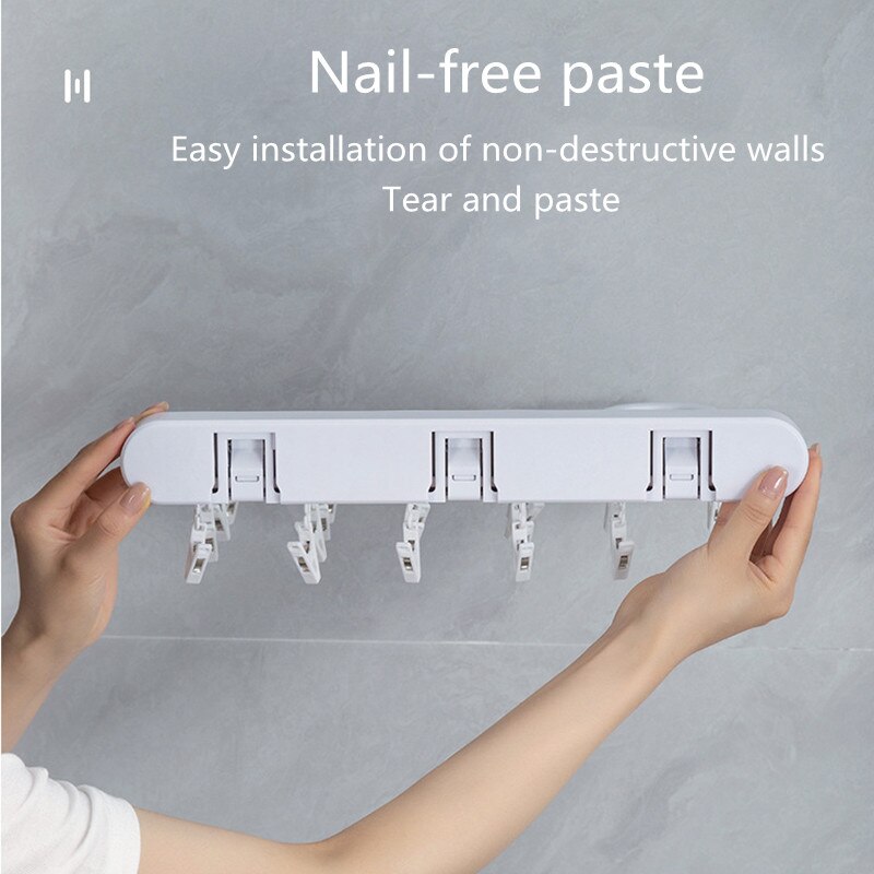 Foldable Clothes Hanger Rack Clothespin Underwear Hanging Rack Drying Rack Wall Mounted Clothes Storage Rack Organizer laundry