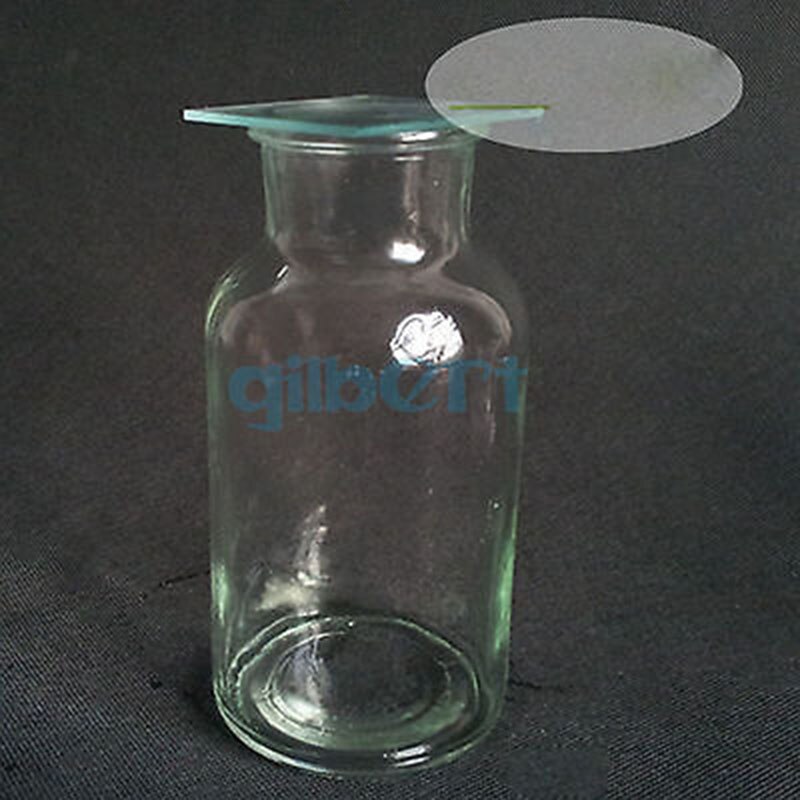 60ml Bottom Diameter 42mm Lab Glass Gas Collecting Bottle with Frosted Glass Cap