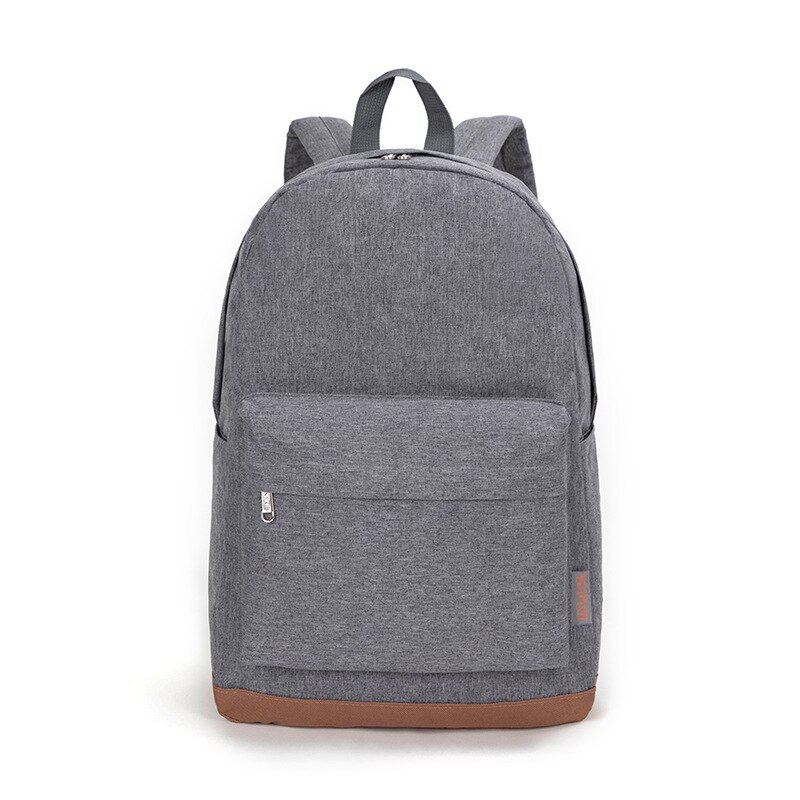 Men Male Canvas Backpack Gray Casual Rucksacks 15inch Laptop Backpacks College Student School Bag Backpack Women Bag: Gray1