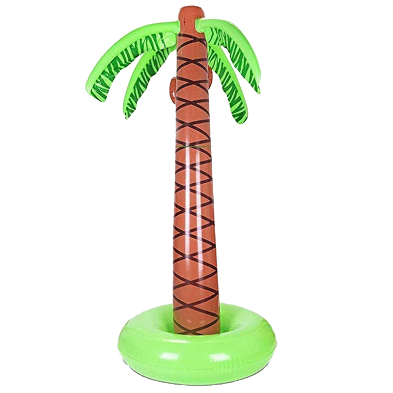 Water Spray Palm Tree Inflatable 63 Inch Toy Water Spray Toy Outdoor Backyard Children Water Sprayer Coconut Water Spray