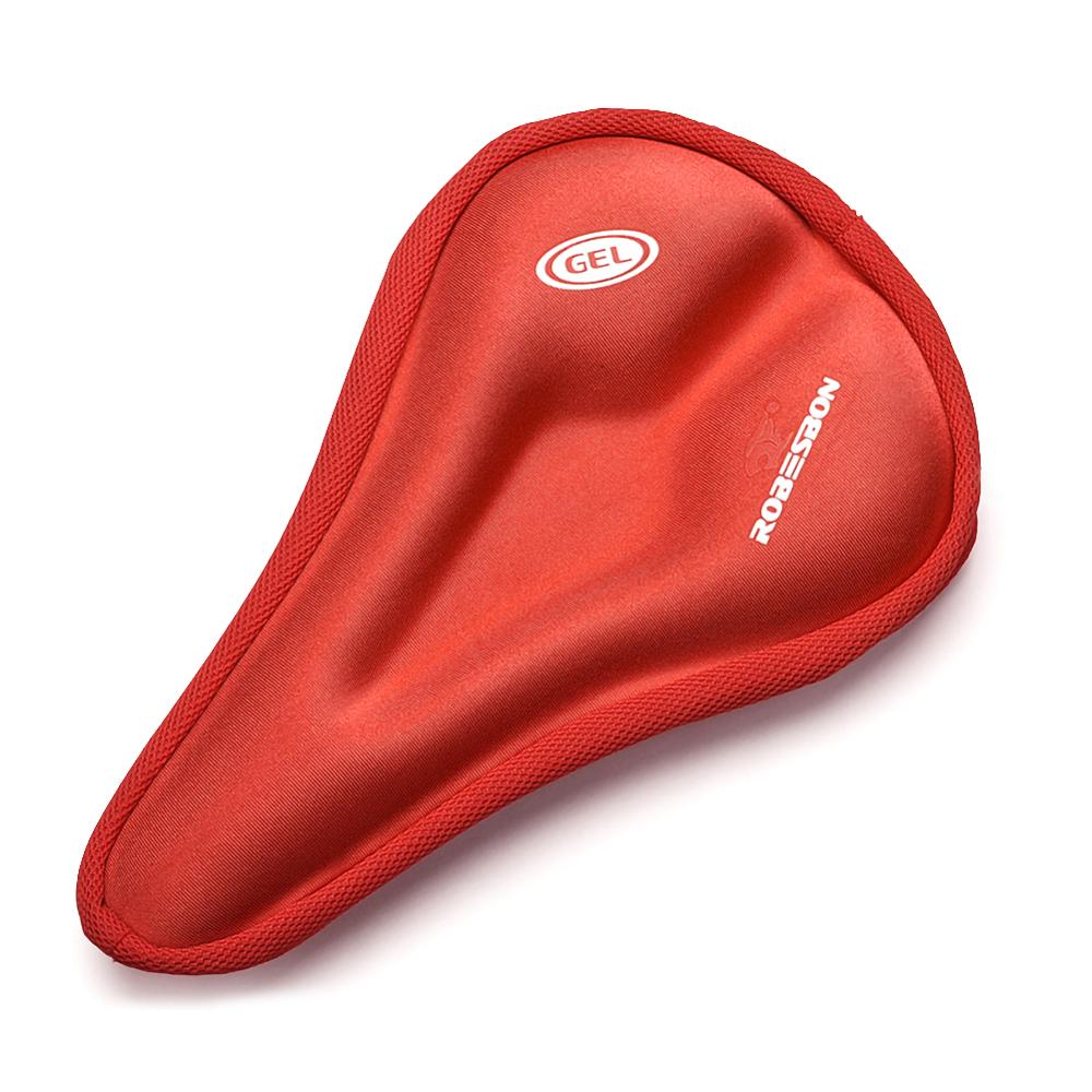 Universal 3D Gel Pad Soft Thick Bike Bicycle Saddle Cover Cycling Cycle Seat Cushion Bike Riding Seat Sitting Protecter: Red