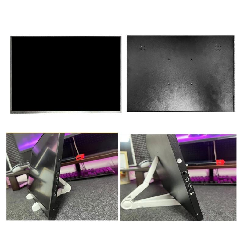 652F 14 Zoll tragbarer Monitor 60 Hz aktualisiert IPS-Tafel Metallgehäbenutzen zwei Eingangsanschlüsse USB C HDTV für professionelle