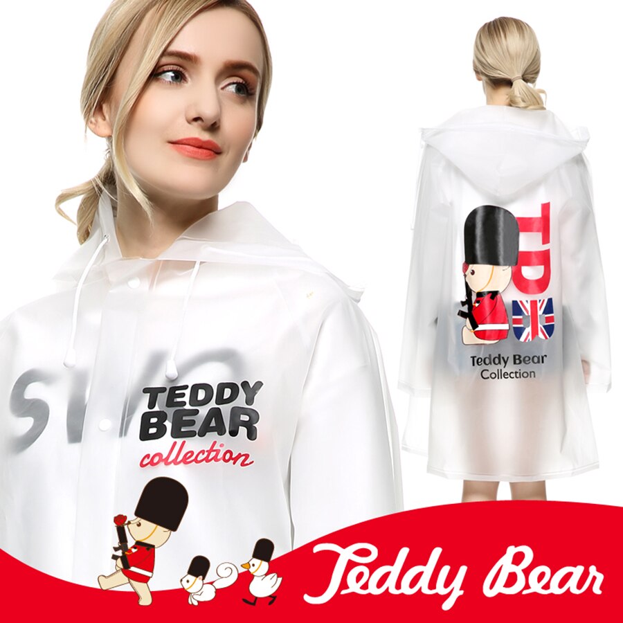 Outdoor Safe Transparent Hiking Rain Poncho Plastic Women Long Cover Rain Raincoat Naisten Waterproof Raincoats Rain Gear 6C001