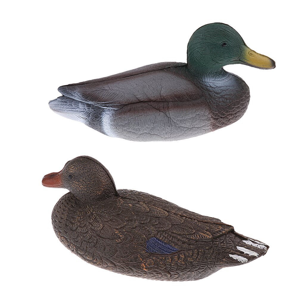 13.4'' Lifelike Duck Decoy Realistic Mallard Hunting Floating Decoys, Can Be Put in Fields or Float on the Water