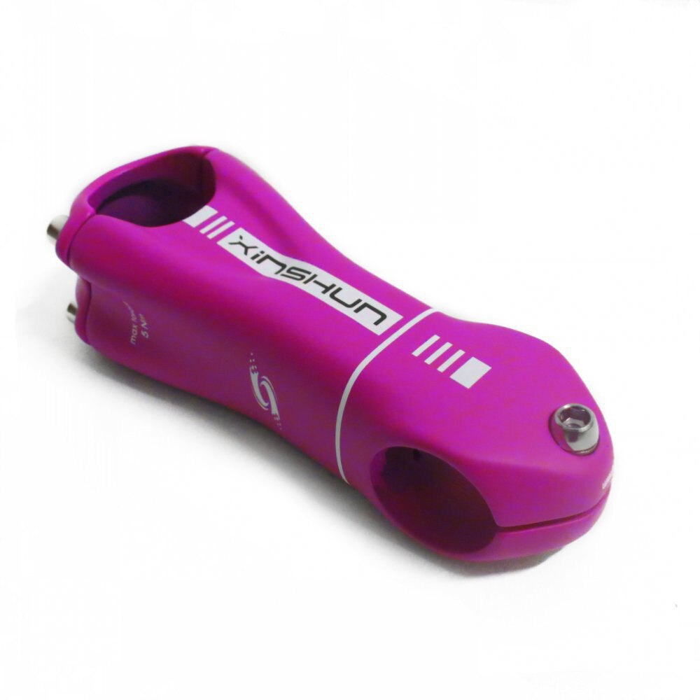 3 Color Carbon Stem 80mm 90mm 100mm 110mm 120mm Length 28.6mm*31.8mm Size Top NGT Handlebar Stem Factory OEM: pink 90mm